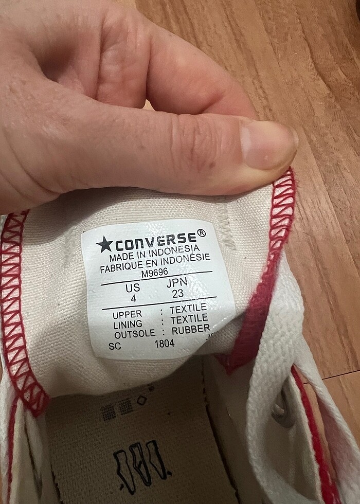 Kırmızı converse - Görsel 5