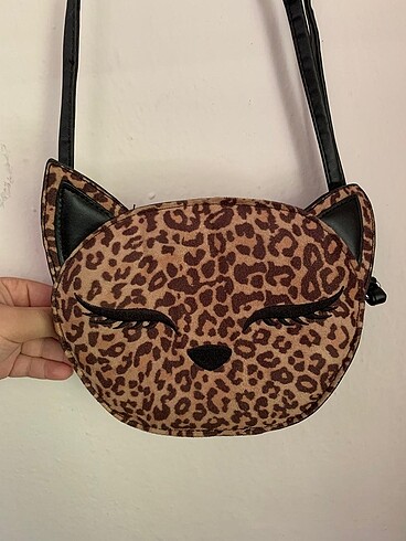 H&M leopar desen çanta