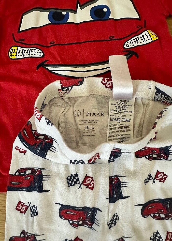 Gap şimşek mcqueen pijama takımı - Görsel 2