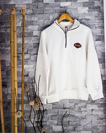 Beyaz Harley Davidson Sweatshirt