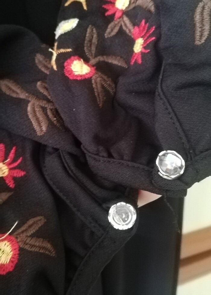 Koton nakışlı gündelik tesettür elbise - Görsel 2