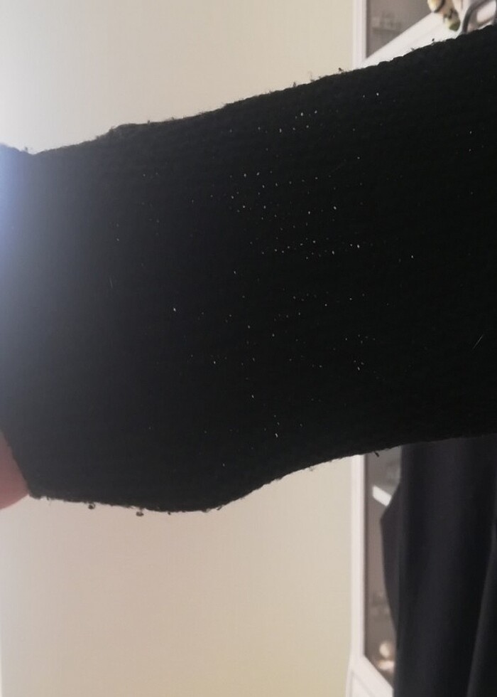 Siyah sade kazak  - Görsel 3