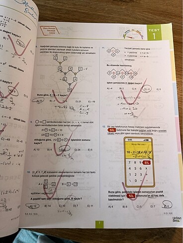  tyt üç dört beş matematik