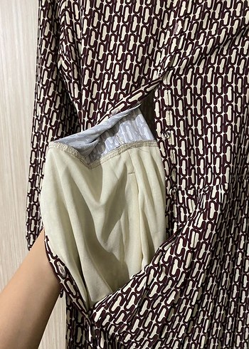 Bohem V Yaka Uzun Kol Uzun Elbise - Görsel 6