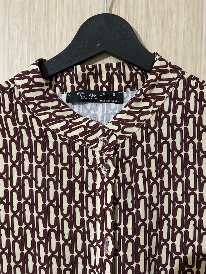 Bohem V Yaka Uzun Kol Uzun Elbise - Görsel 3