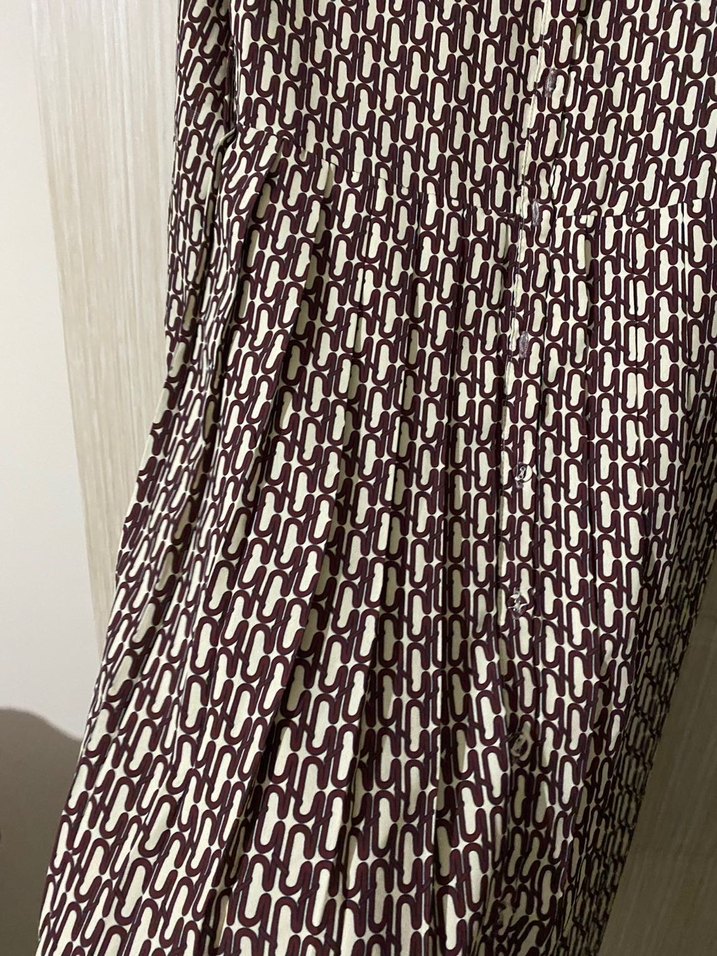 Bohem V Yaka Uzun Kol Uzun Elbise - Görsel 5