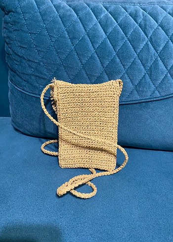 Bej Örgü Bohem Çapraz Çanta - Görsel 3