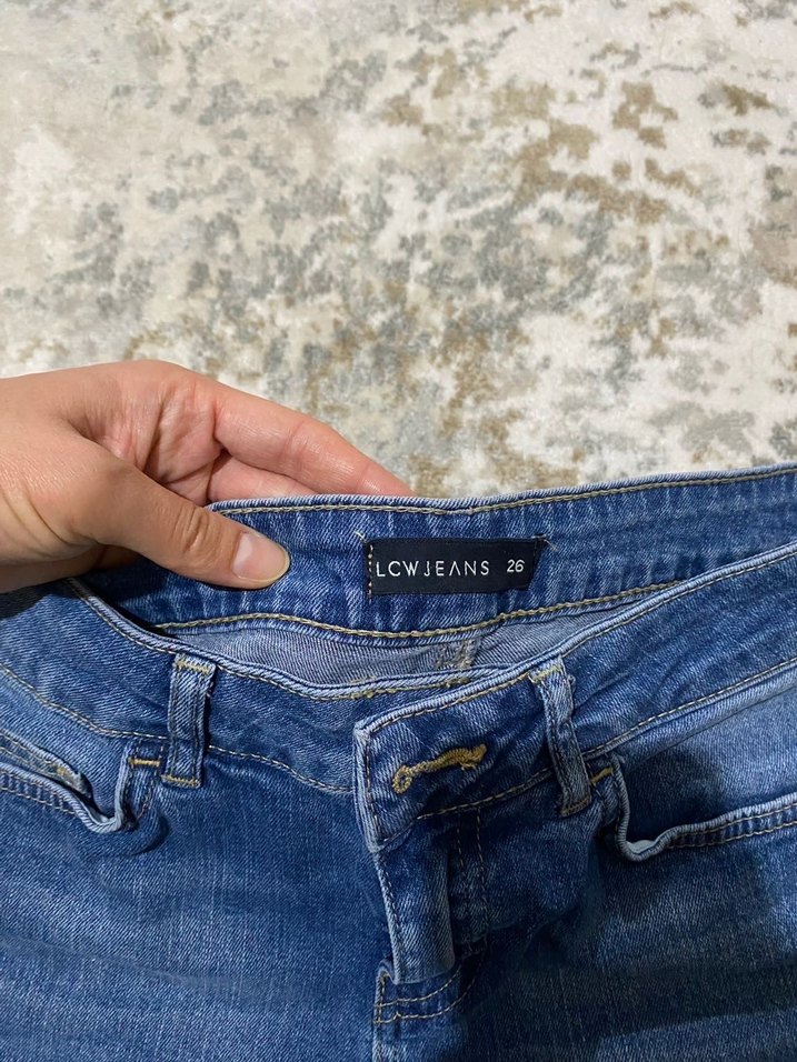 Kadın Lacivert Mini Denim Şort - Görsel 3