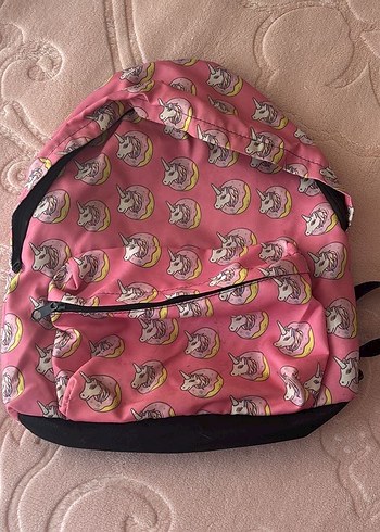 Parlak Pembe Unicorn Desenli Çocuk Sırt Çantası - Görsel 2