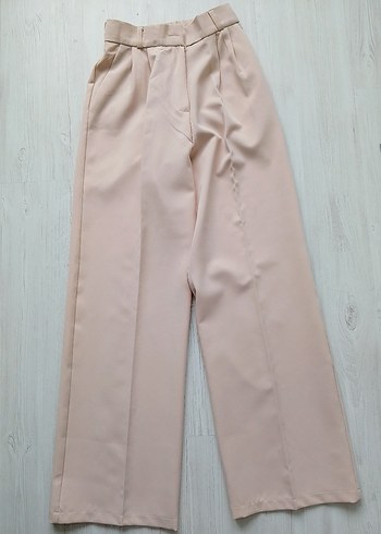 Bej Midi Kadın Kumaş Pantolon
