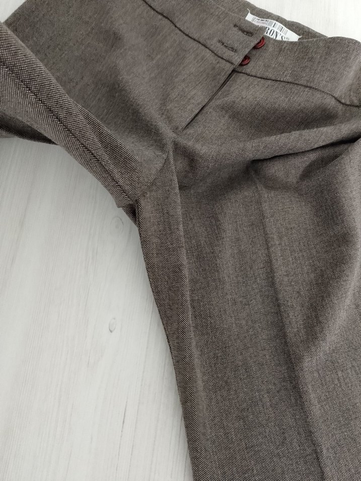 Kahverengi Kadın Kumaş Pantolon - Görsel 4