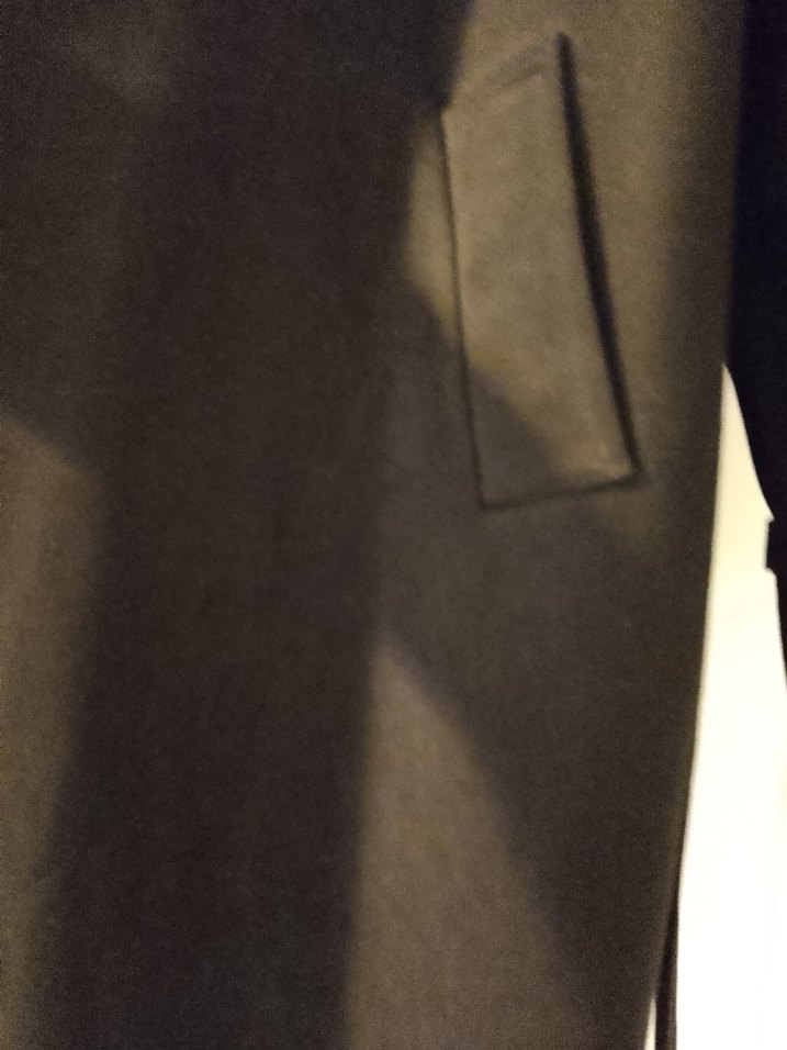 siyah süvet trençkot - Görsel 4