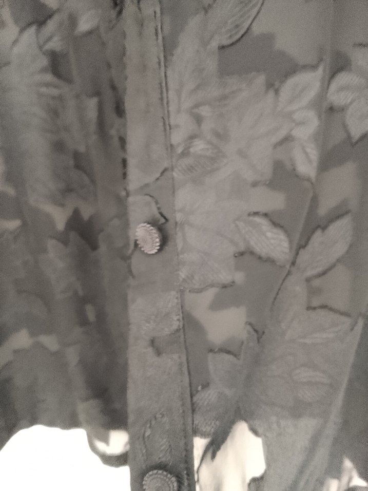 Siyah baskı Desenli Kadın  Gömlek - Görsel 3