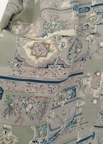 Gri Bohem Uzun Kollu Gömlek - Görsel 3