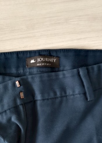 Lacivert Kadın Kumaş Pantolon - Görsel 3