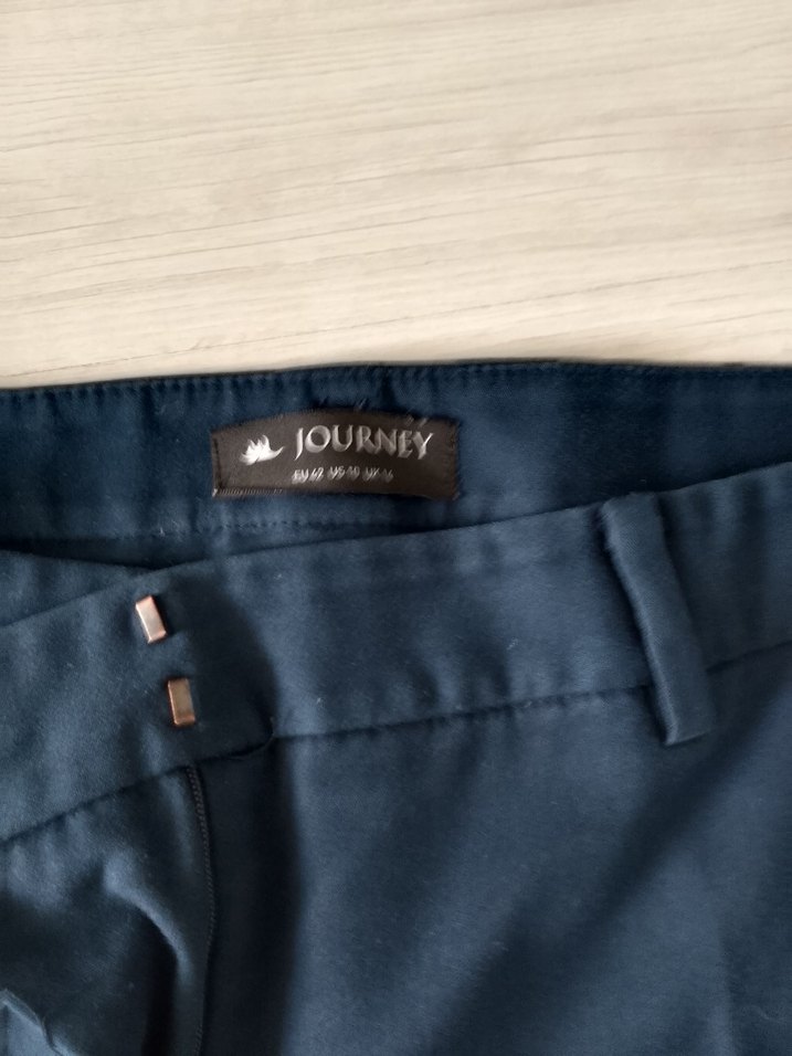 Lacivert Kadın Kumaş Pantolon - Görsel 3