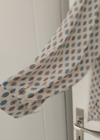 Bohem Uzun Kollu Keten Gömlek - Görsel 3