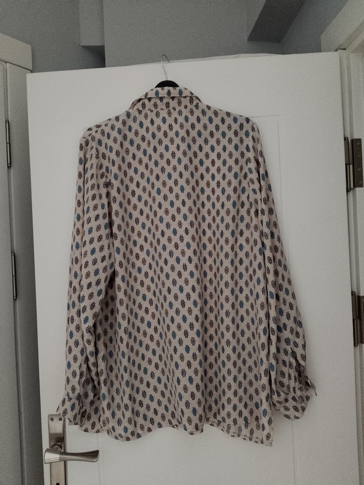 Bohem Uzun Kollu Keten Gömlek - Görsel 5