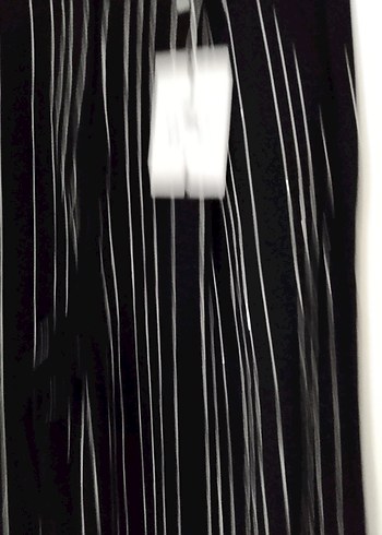 Siyah taş işlemeli Kadın Bol Kesim Kumaş Pantolon - Görsel 5