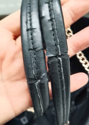 Zincir Detaylı Siyah Deri Kadın Çanta - Görsel 13