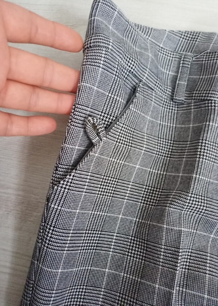 Ekoseli pantolon - Görsel 3