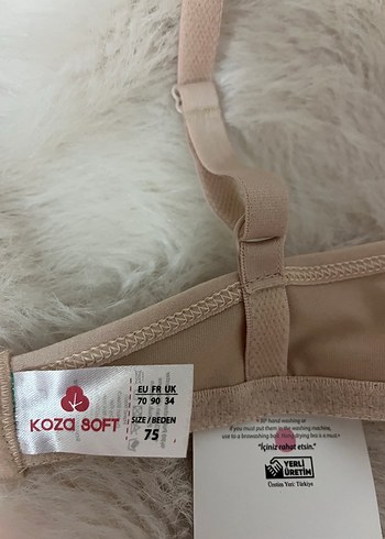 Bej Düz Bohem Tarzı Sütyen - Görsel 3