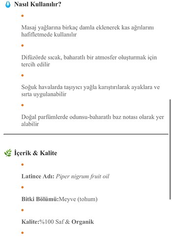 DEFNE Essencia Karabiber Uçucu Yağı - Görsel 3