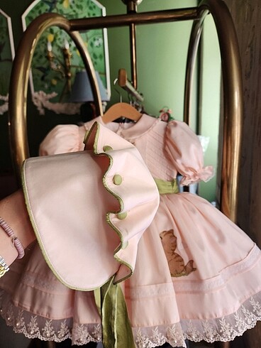 Beymen Mama Latte Bonnet Bebek Elbisesi
