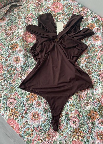 xl Beden Bordo V Yaka Drapeli Kadın Bluz