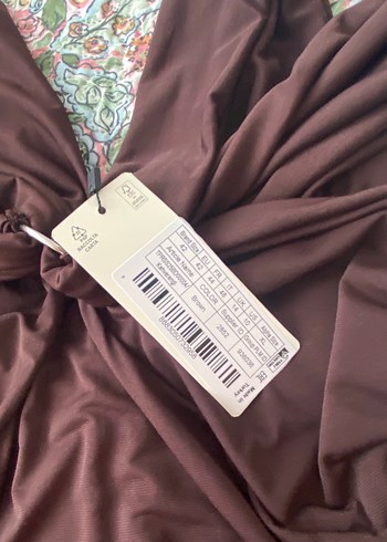 Zara Bordo V Yaka Drapeli Kadın Bluz