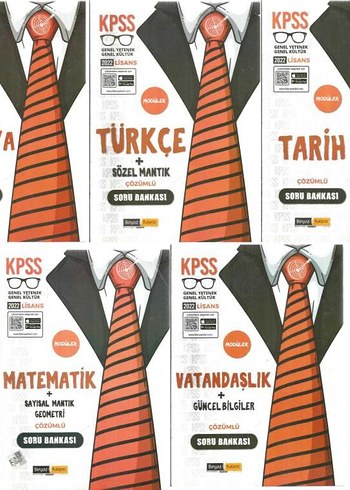KPSS 2022 Lisans Soru Bankası Seti 5 Kitap
