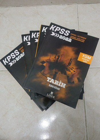 KPSS 2022 Tarih Konu Kitabı Seti