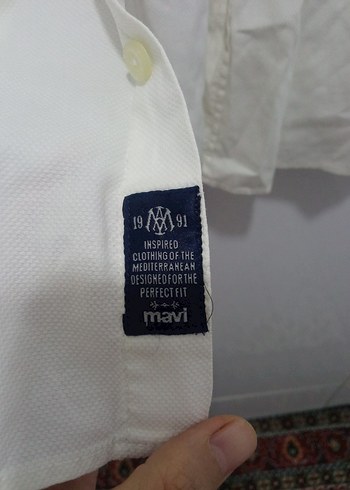 Beyaz Keten Erkek Gömlek, Uzun Kollu, Regular Fit - Görsel 3