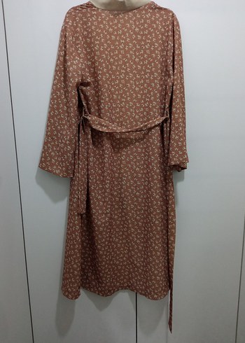 42 Beden Uzun, bol kesim, keten kumaşlı kadın kimono