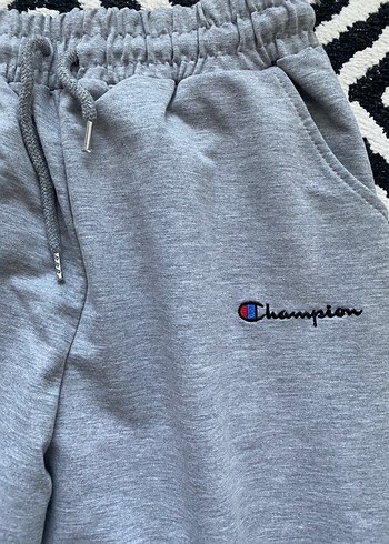 m Beden gri Renk Champion Gri Rahat Kesim Kadın Eşofman Altı