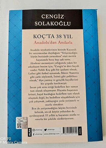  Beden Renk Koç'ta 38 Yıl Cengiz Solakoğlu 