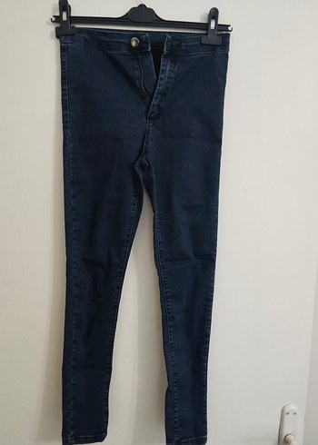 Diğer Lacivert Dar Kesim Kadın Denim Pantolon