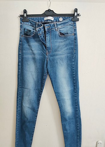 Kadın Mavi Normal Kesim Denim Jean