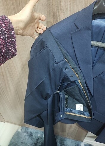 Mango Ceketli Lacivert Takım Elbise  - Görsel 9