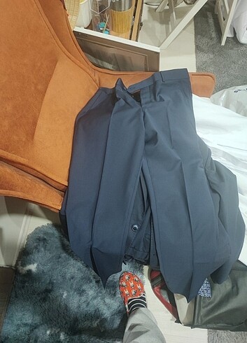 Mango Ceketli Lacivert Takım Elbise  - Görsel 10