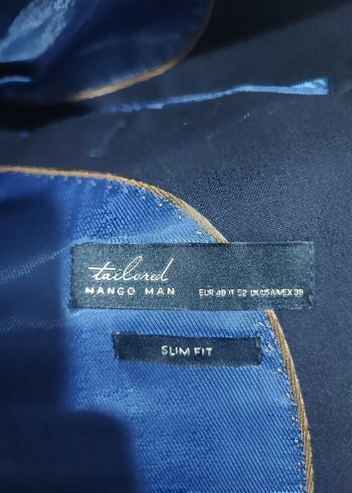 Mango Ceketli Lacivert Takım Elbise  - Görsel 3