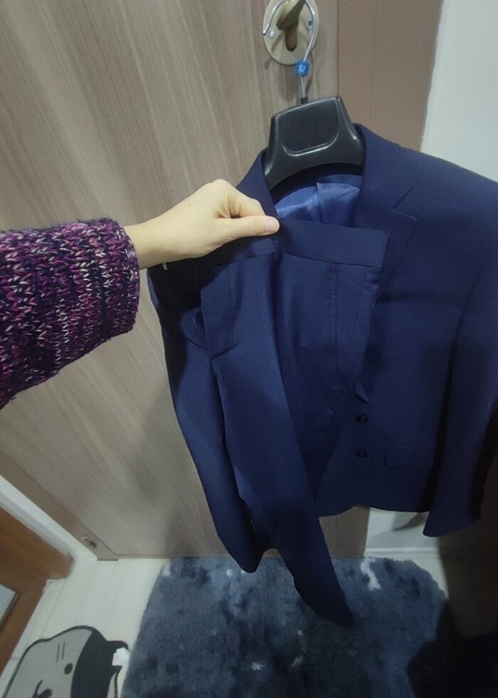 Mango Ceketli Lacivert Takım Elbise  - Görsel 5