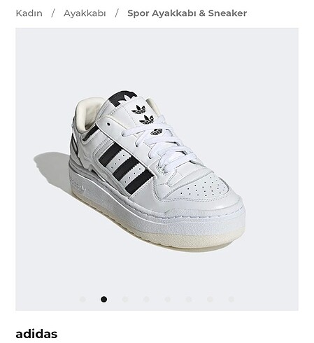 Adidas beyaz forum orjinal kadın ayakkabı