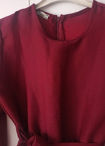 38 Beden bordo Renk Bordo elbise