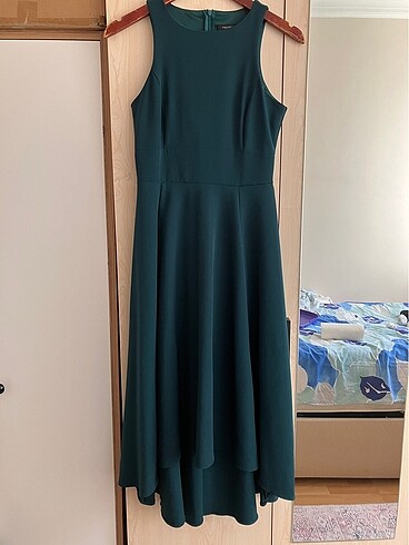Zümrüt yeşili elbise - Görsel 5