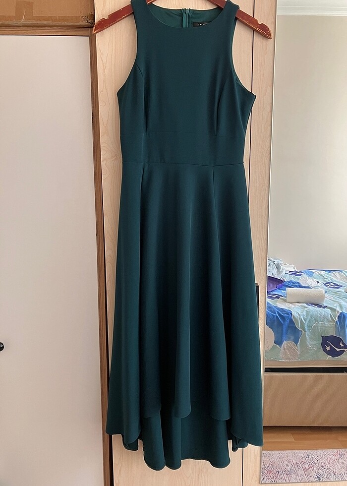 Zümrüt yeşili elbise - Görsel 5