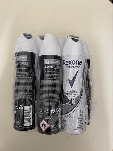 Rexona invisible 6 adet deodorant