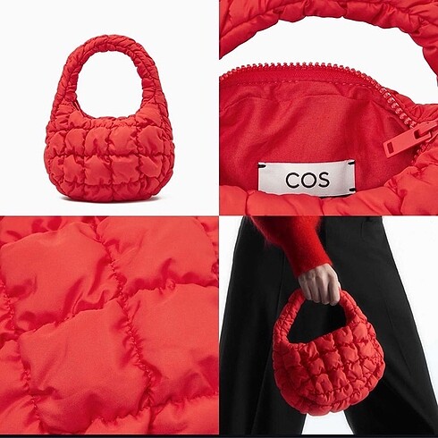  Beden kırmızı Renk Cos Kapitone Kırmızı El Çantası