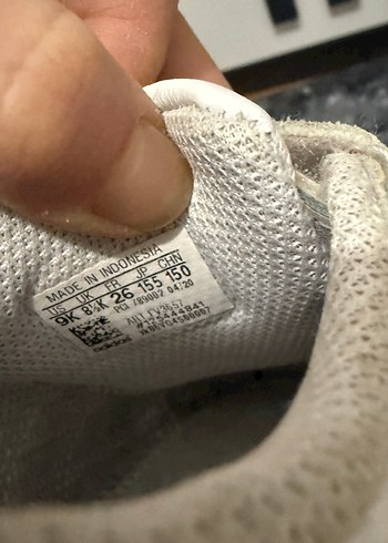 Kız Çocuk Beyaz Cırtlı Spor Ayakkabı - Görsel 4