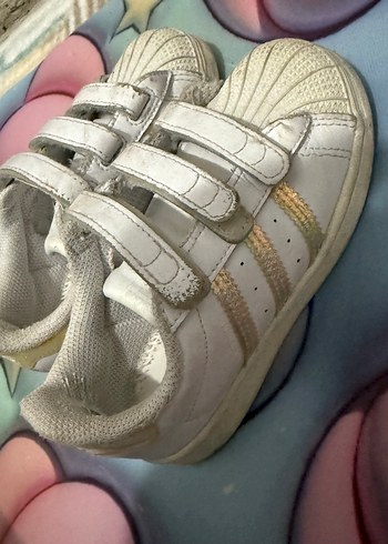 Kız Çocuk Beyaz Cırtlı Spor Ayakkabı - Görsel 3